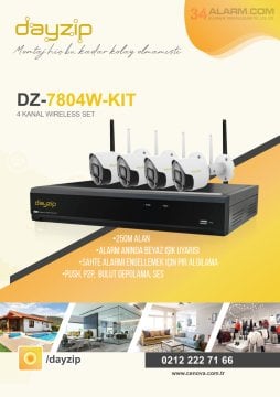 DZ-7804W-KIT 4 Kameralı WiFi İp Sesli Kamera