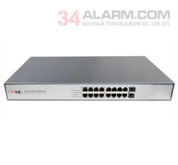 SWP-POE33016PFU-AT 16 Port Gbit PoE Switch